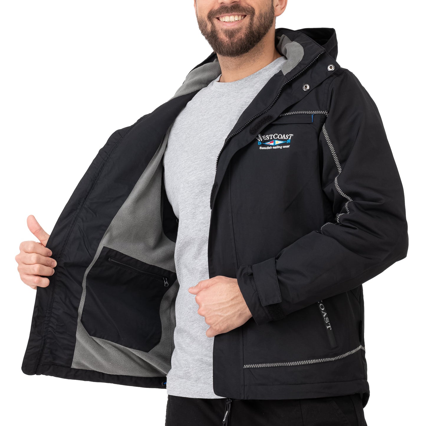 WESTCOAST Men's Functional Outdoor Rain Jacket Sport - WESTCOAST Swedish Sailingwear