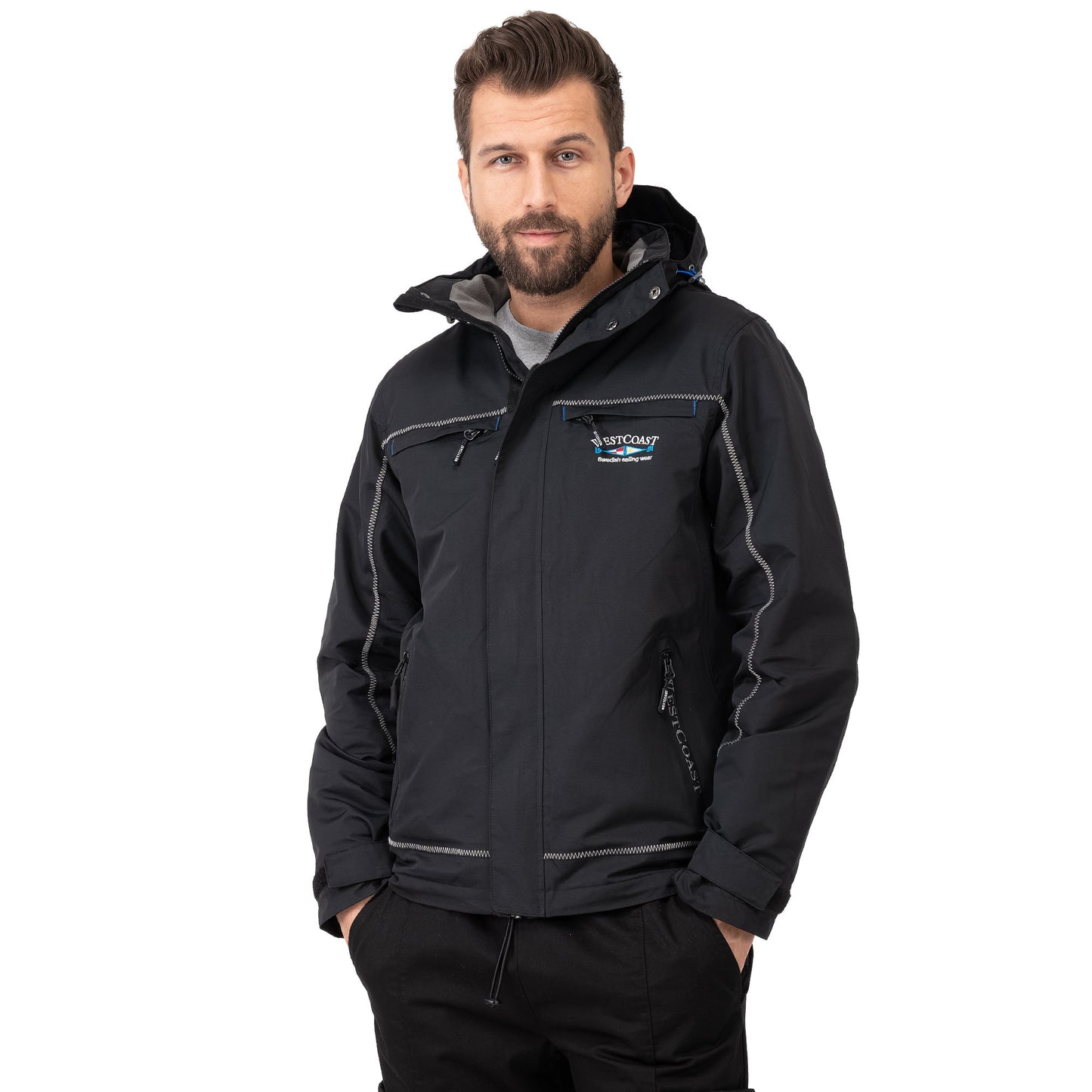 WESTCOAST Men's Functional Outdoor Rain Jacket Sport - WESTCOAST Swedish Sailingwear