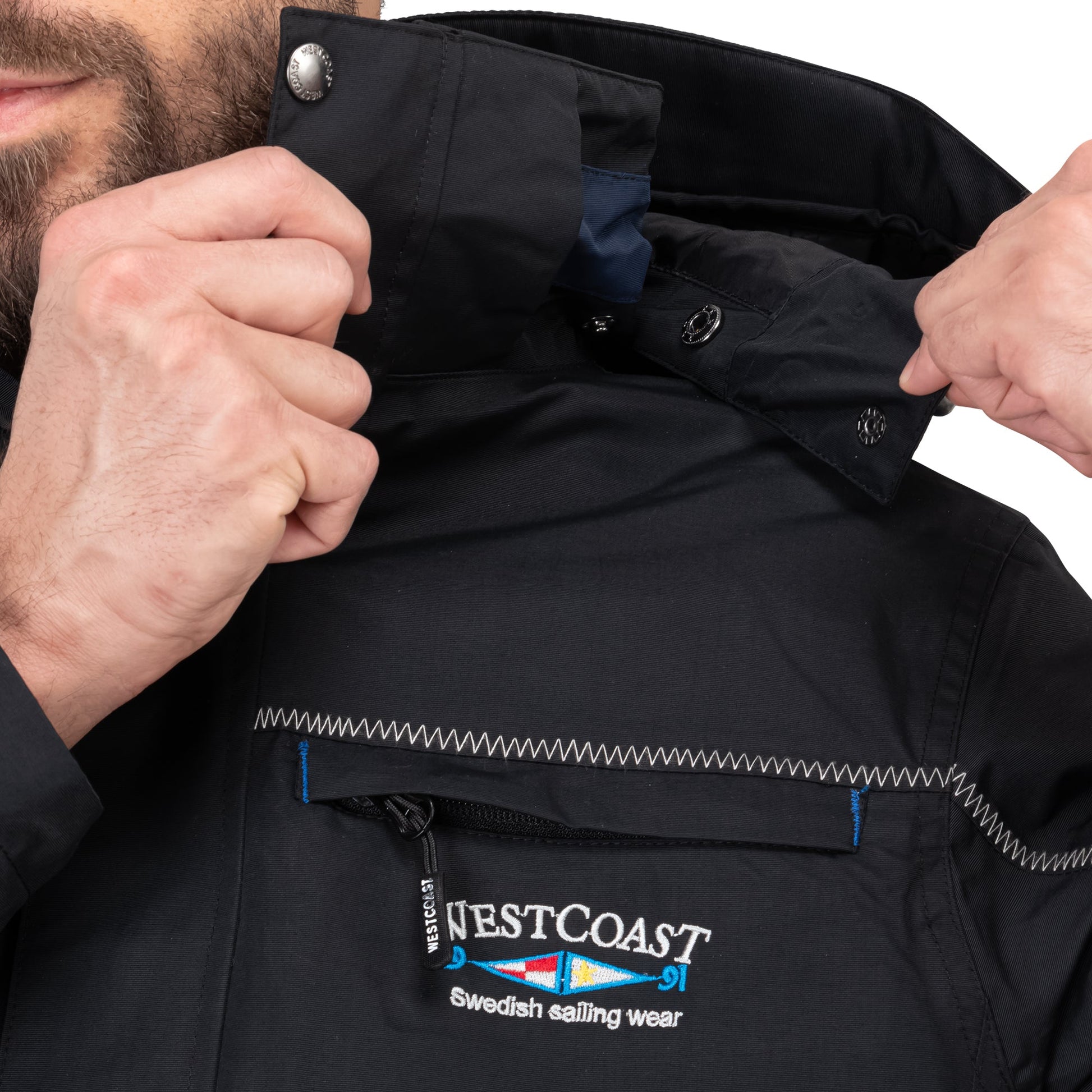 WESTCOAST Men's Functional Outdoor Rain Jacket Sport - WESTCOAST Swedish Sailingwear
